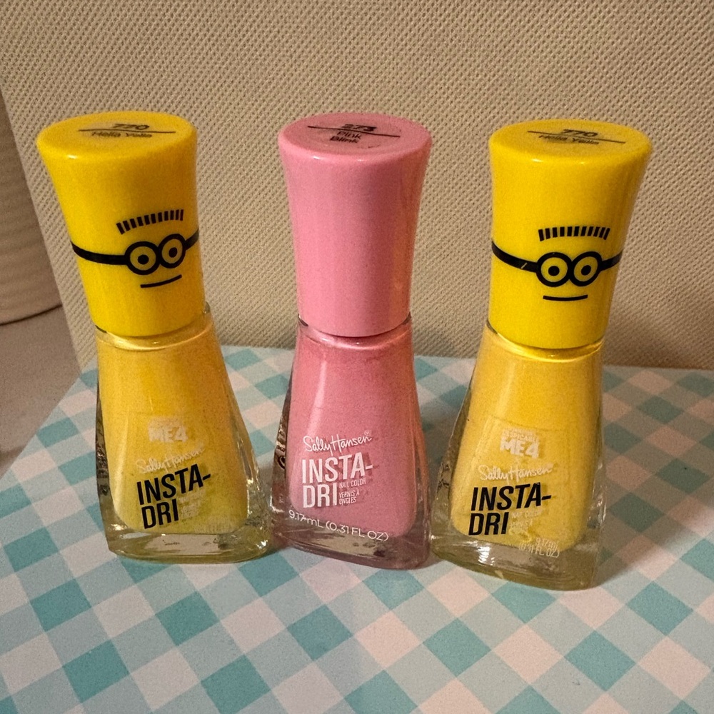 Sally Hansen Insta-Dri Minions Nail Polish Set - Yellow and Pink